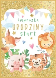 Karnet B6 Urodziny - Urodzinowe zwierzaki - Henry