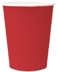 Kubeczki czerwone 250 ml (8 sztuk)