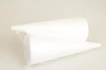 Ozdoba dekoracyjna. Styropianowy stożek (2 sztuki)