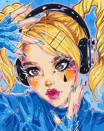 Malowanie po numerach - Rytmiczna muzyka 40x50cm - Ideyka