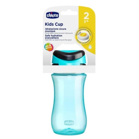 Kubek z twardym ustnikiem 350ml niebieski - Chicco
