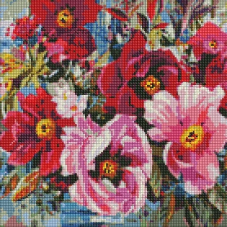 Diamentowa mozaika - Wiosenna piękność 40x40cm - Ideyka