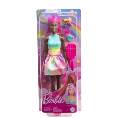 Barbie. HRR01 Lalka-jednorożec, długie włosy