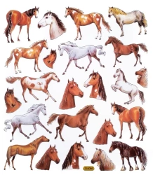 Naklejki konie 23szt - Dalprint