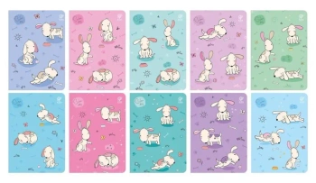 Zeszyt A5/32K kratka Cute Dogs (10szt) - Elanders