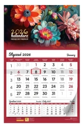 Kalendarz 2026 ścienny miesięczny premium - Kalpol