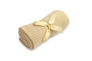 Kocyk ażurowy Moli beż kawa - Sensillo