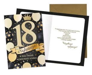 Karnet Urodziny 18 - Kukartka