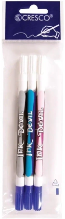 Zmazywacz atramentu z korektorem Ink Devil 3szt - Cresco