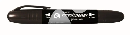 Paczka Marker suchościeralny  premium czarny 12 sztuk - Tetis