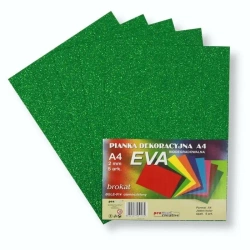 Pianka brokatowa A4 Eva zielona biodegrad. 5szt - Penword