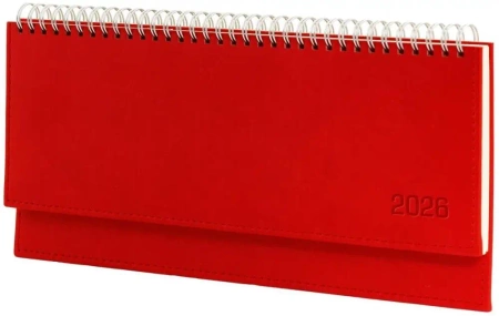 Terminarz 2026 leżący czerwony - Wokół Nas