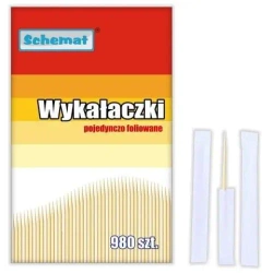 Wykałaczki pojedynczo pakowane 980szt - Schemat
