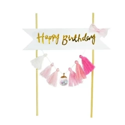 Piker Happy Birthday różowy - Arpex