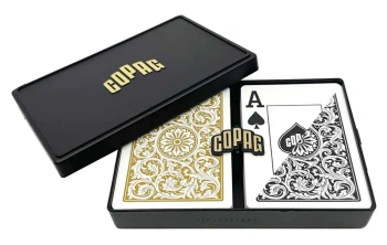 Karty do pokera 1546 złoto/czarne - Cartamundi