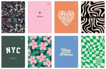 Zeszyt A5/60K kratka Mat+UV mix (10szt) - INTERDRUK