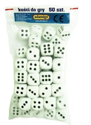 Kości do gry (kpl 50 sztuk) - Adamigo