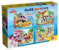 Puzzle SuperMaxi 4x48 Myszka Miki i Przyjaciele - Lisciani