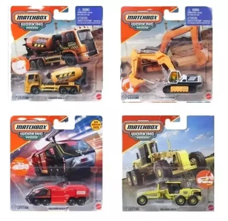 Matchbox Working Rigs Ciężarówka mix (6szt) - Mattel