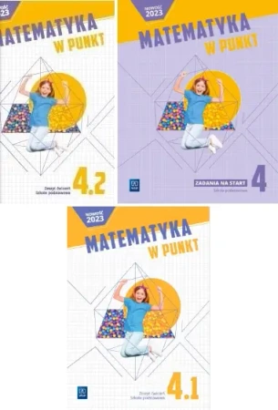 Matematyka w punkt 4 zeszyt ćwiczeń cz.1+2 + Zadania na start - Aleksandra Szklarska