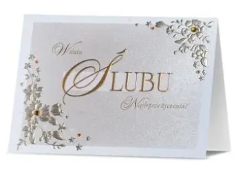 Karnet Ślub UK-Silver-06 - Pan Dragon