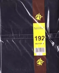 Wizytownik ośmioklatkowty 192 granatowy - Antra