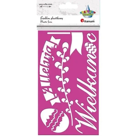 Szablon plastikowy 105x180mm Wielkanoc - Titanum