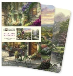 Zestaw 3 notatników MINI Thomas Kinkade - Flame Tree