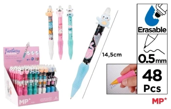 Długopis ścieralny 0,5mm pieski kotki (48szt) - MP Main Paper