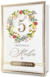 Karnet Rocznica ślubu 5 - Pan Dragon