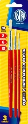 Zestaw pędzli z naturalnego włosia 2/6/12 ASTRA - ASTRA papiernicze
