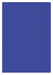 Teczka z gumką. A4+ granatowa. - Interdruk