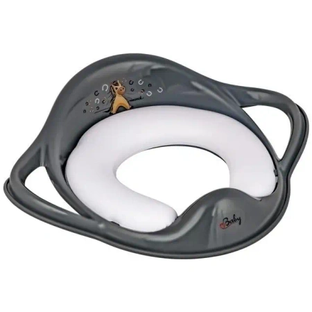 Nakładka miękka na sedes Konik Minimal szary - Maltex