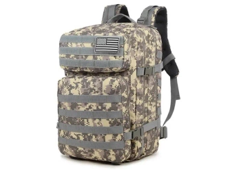 Plecak militarny wojskowy siwy 40-60L - Leantoys