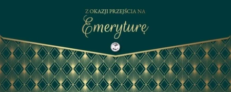 Karnet lux z okazji przejścia na emeryturę - Armin Style