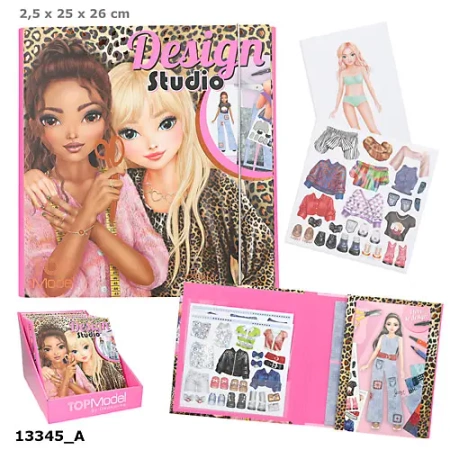 Zestaw Design Studio Top Model w teczce z naklejkami 13345A - DEPESCHE