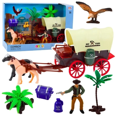 Zestaw kowbojski Figurki - Leantoys