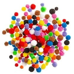 Pompony poliestrowe mix 300szt - Dalprint dpCraft