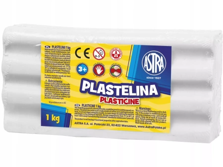 Plastelina 1 kg, biała