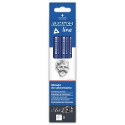 Ołówki do szkicowania trójkątne H 12szt - Praca zbiorowa