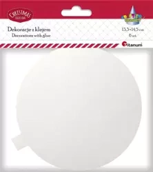 Dekoracje kartonowe z klejem Bombka 6szt - Titanum