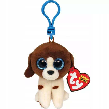 TY BEANIE BOOS MUDDLES - brązowo / biały pies 8,5cm Clip 35245