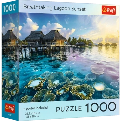 Puzzle 1000 USA Collection: Breathtaking Lagoon Sunset - Trele