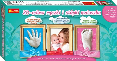 Zestaw 3D odlew rączki i stópki maluszka - Ranok-Creative