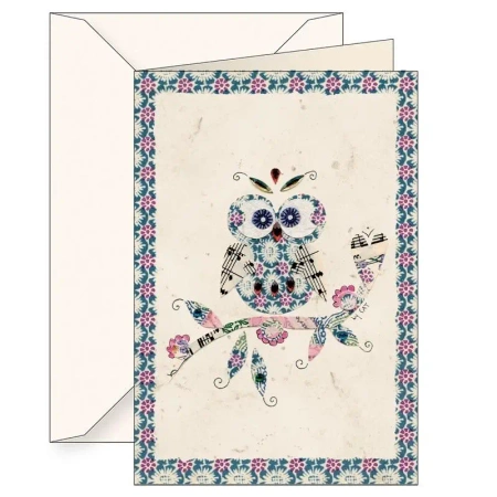 Karnet B6 + koperta 5826 Sowa - Tassotti