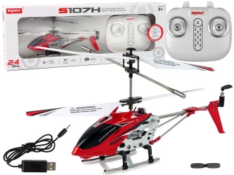 Helikopter zdalnie sterowany 2,4G czerwony - Leantoys
