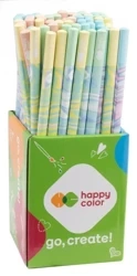Ołówek trójkątny 2B Pastel (72szt) HAPPY COLOR - GDD