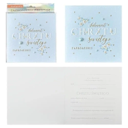 Zaproszenie Chrzest 5szt - Kukartka