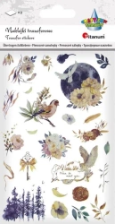 Naklejki transferowe Księżyc, kwiaty 2 plansze - Titanum