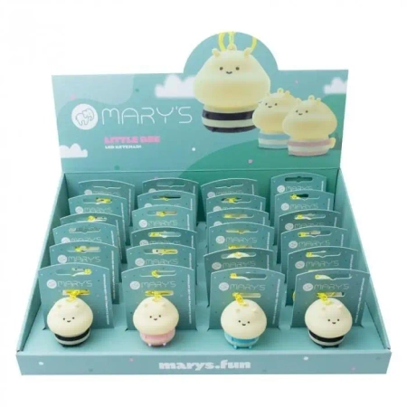 Brelok z lampką led Mała pszczółka MIX